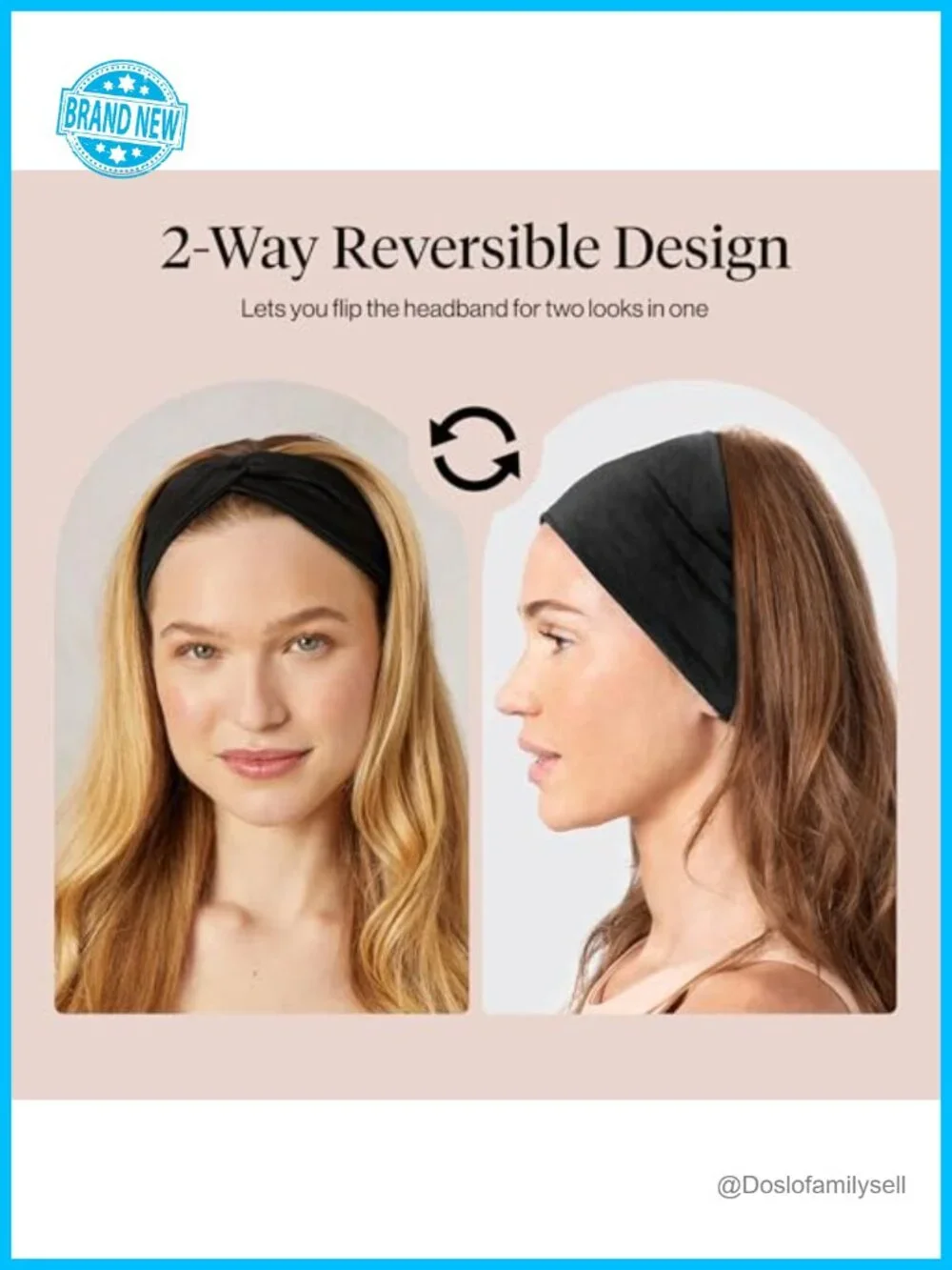 Non Slip Wide Headbands for Women - Stretchy Yoga Gym Hair Accessories